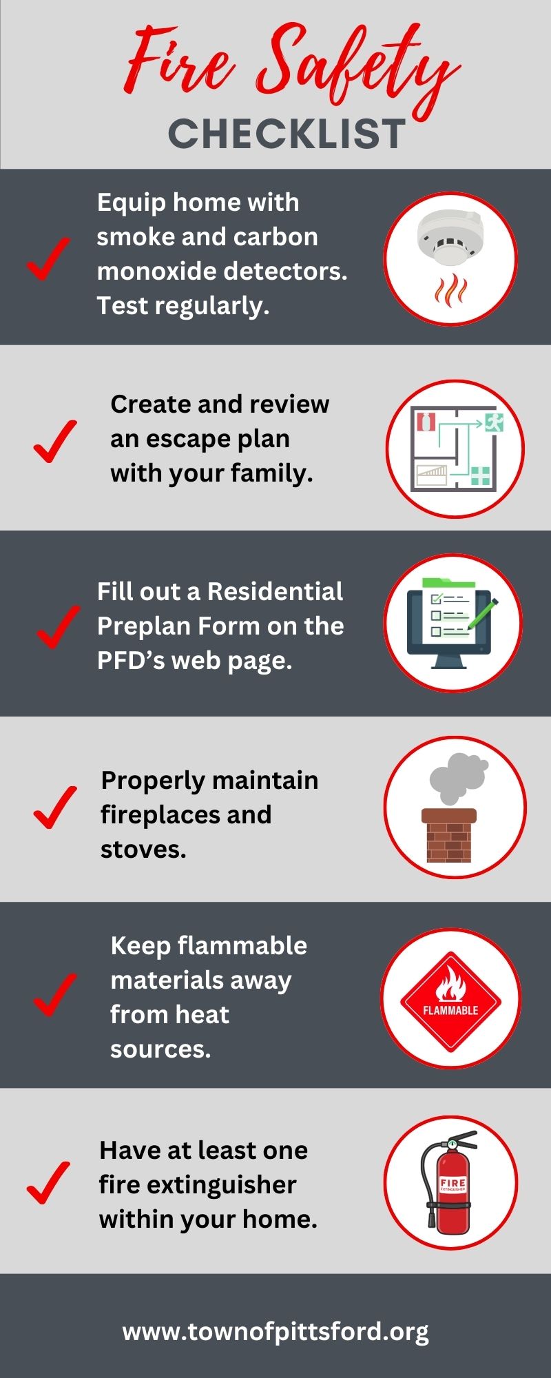 Fire Safety Tips Infographic