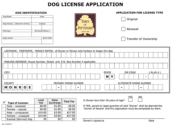 California Dog Breeder License Application DOG BREAD