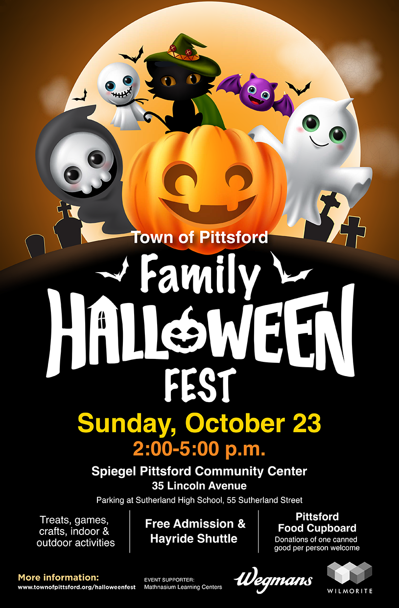 Halloween Fest 2022 poster graphic with Halloween characters