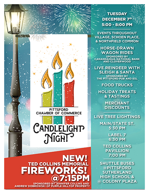 Chamber's Candlelight Night is this Tuesday, December 7, 2021 Town of