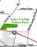 Isaac Gordon Nature Park Map