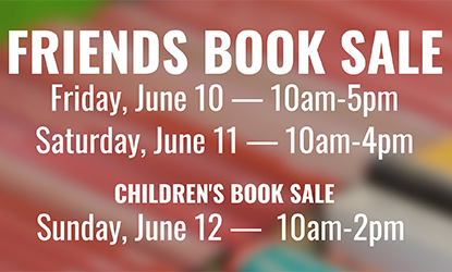 Friends Book Sale June 10-12