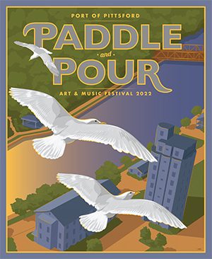 Paddle and Pour Poster