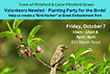 Bird Harbor planting party Oct 2022 graphic with bird photo