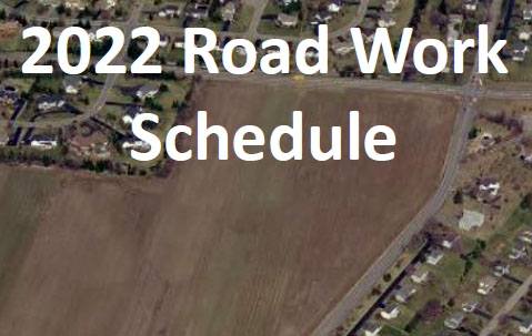 2022 Road Work Schedule image